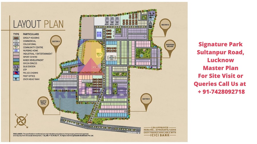Signature Park Sultanpur Road, Lucknow Master Plan