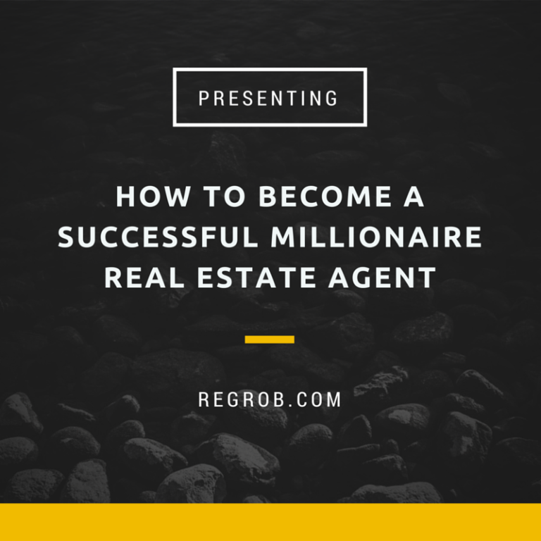 a successful millionaire agent with regrob