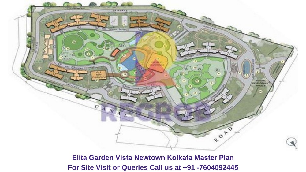 Elita Garden Vista Newtown Kolkata Master Plan