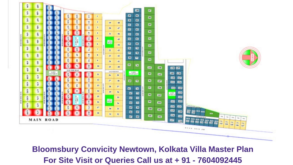 Bloomsbury Convicity Newtown, Kolkata Villa Master Plan