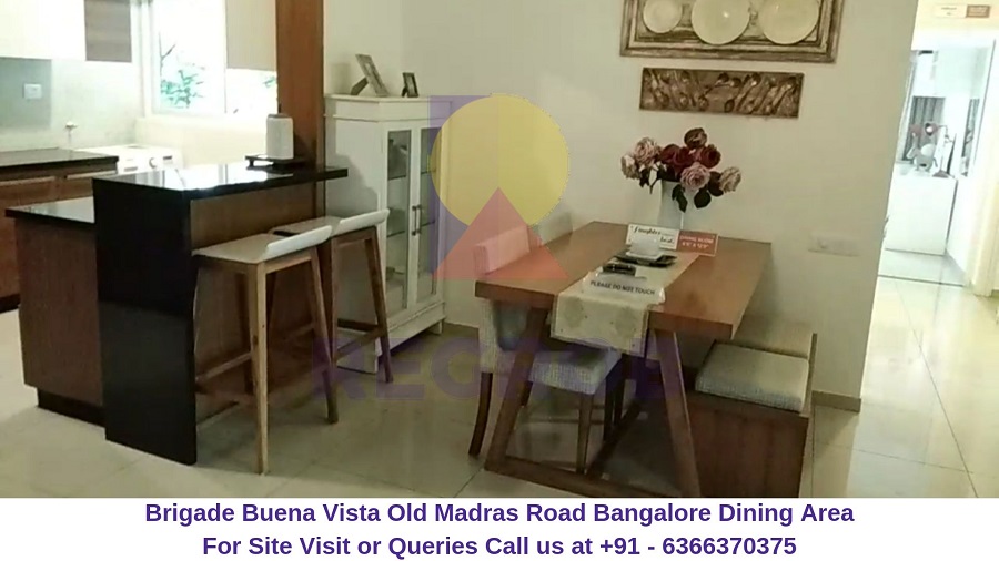 Brigade Buena Vista Old Madras Road Bangalore Dining Area