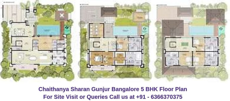 Chaithanya Sharan Gunjur Bangalore 5 BHK Villa Floor Plan