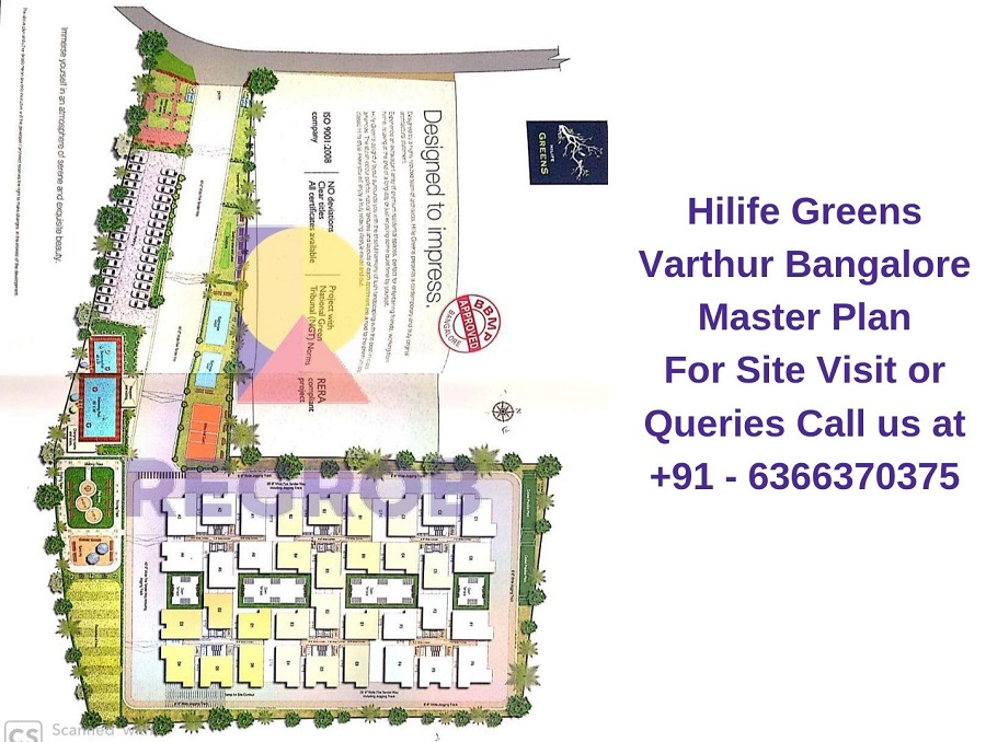 Hilife Greens Varthur Bangalore Master Plan - Regrob