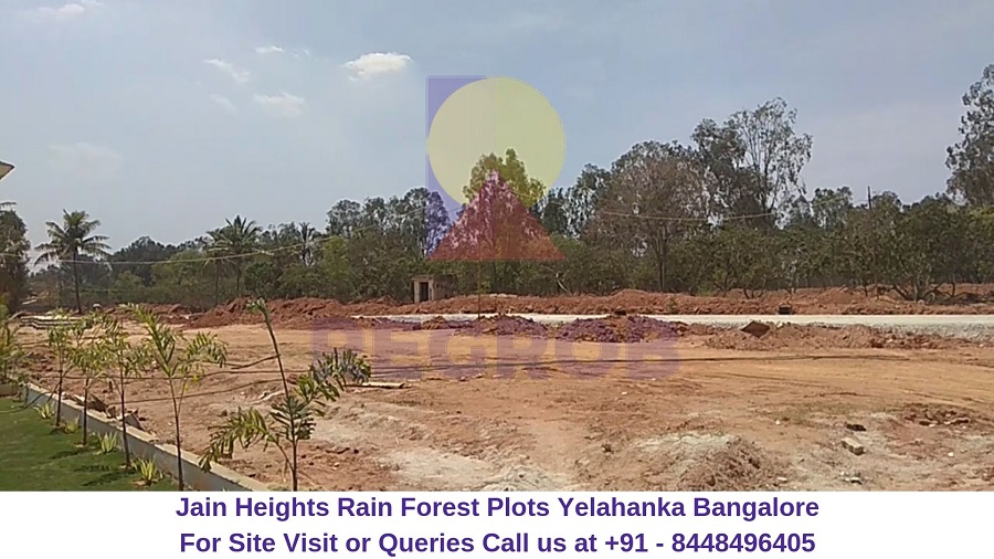 Jain Heights Rain Forest Plots Yelahanka Bangalore Actual Image