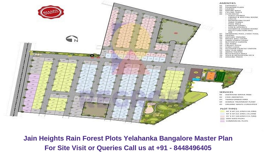Jain Heights Rain Forest Plots Yelahanka Bangalore Master Plan