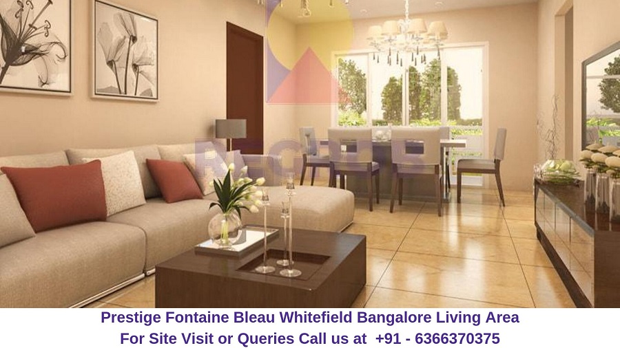 Prestige Fontaine Bleau Whitefield Bangalore Living Area