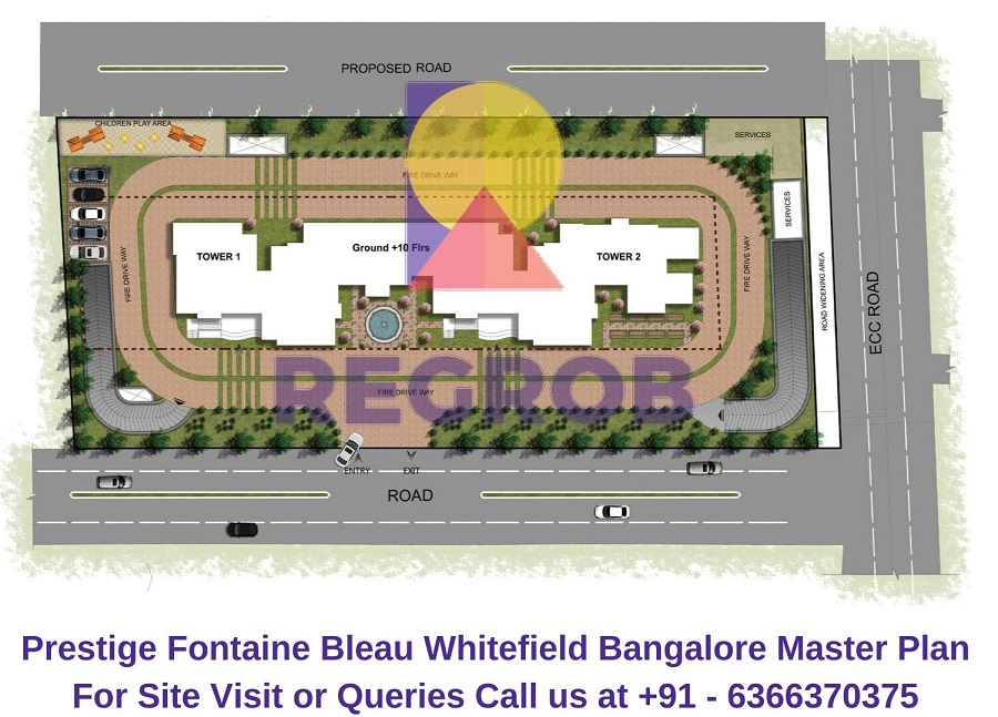 Prestige Fontaine Bleau Whitefield Bangalore Master Plan