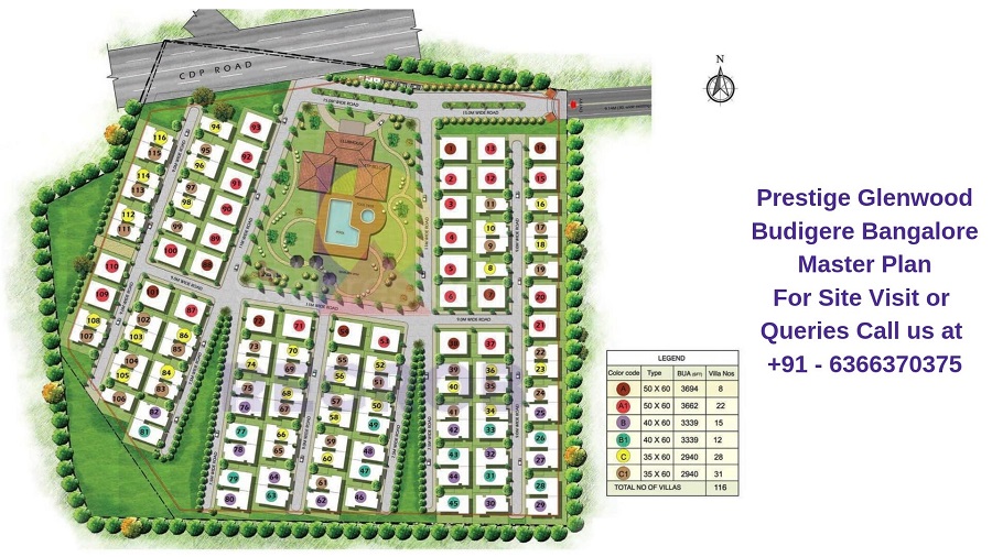 Prestige Glenwood Budigere Road Bangalore Master Plan