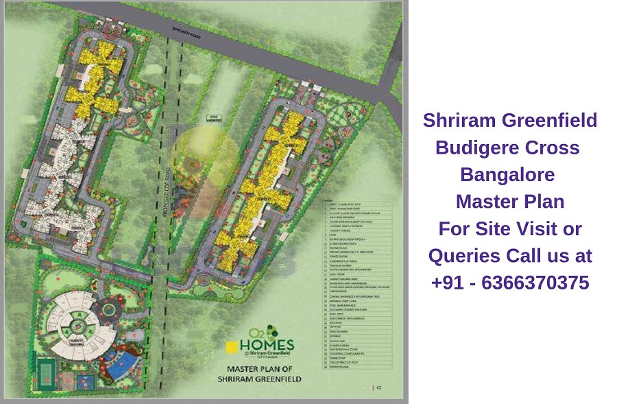 Shriram Greenfield Budigere Cross, Bangalore Master Plan