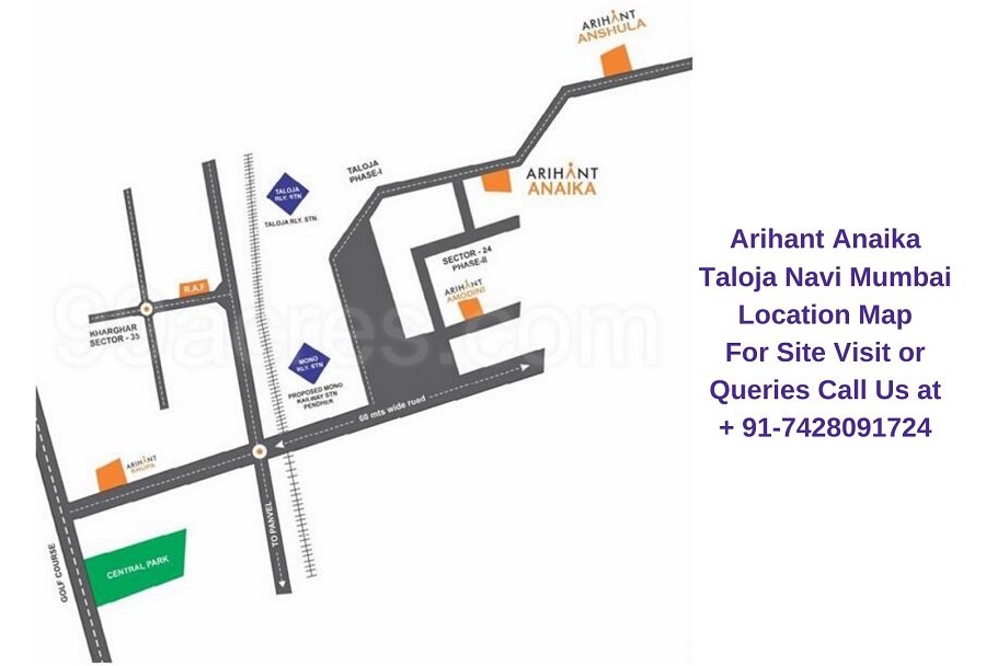 Arihant Anaika Taloja Navi Mumbai Location Plan