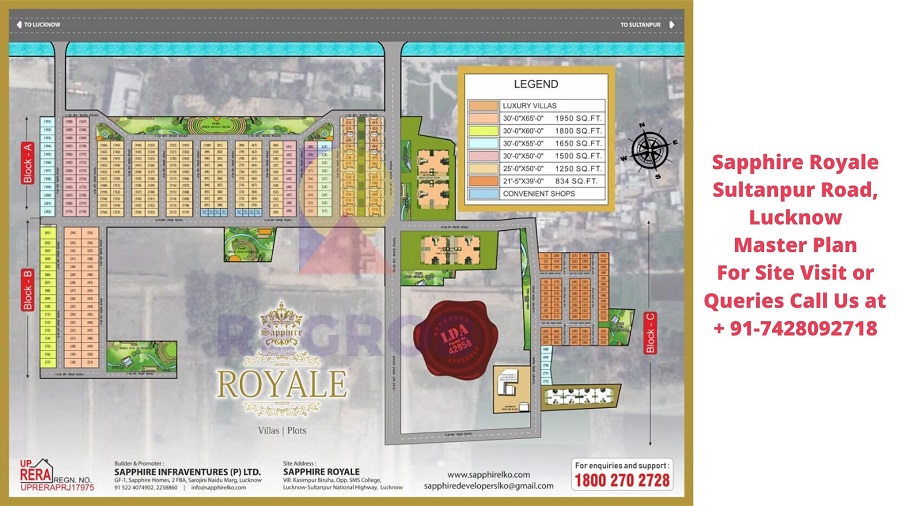 Sapphire Royale Sultanpur Road, Lucknow Master Plan