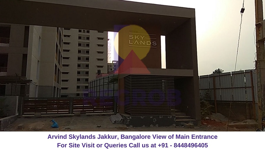 Arvind Skylands Jakkur, Bangalore Main Entrance