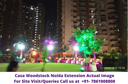 Casa Woodstock Noida Extension Night View