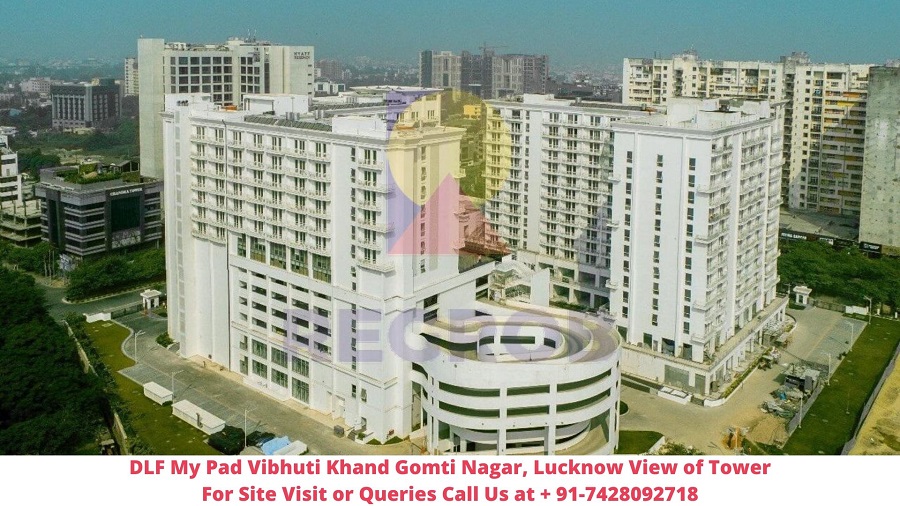 DLF My Pad Vibhuti Khand Gomti Nagar, Lucknow Actual View of Tower (2)