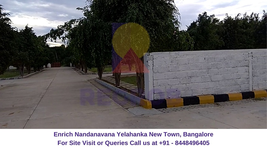 Enrich Nandanavana Yelahanka New Town, Bangalore Actual View of Site