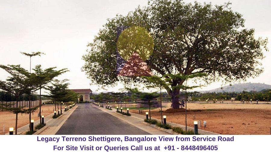 Legacy Terreno Shettigere, Bangalore View from Service Road