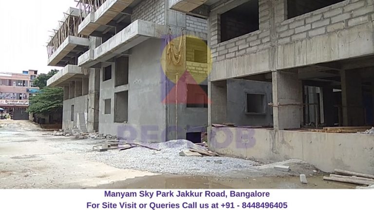 Manyam Sky Park Jakkur Road, Bangalore Actual View of Project - Regrob