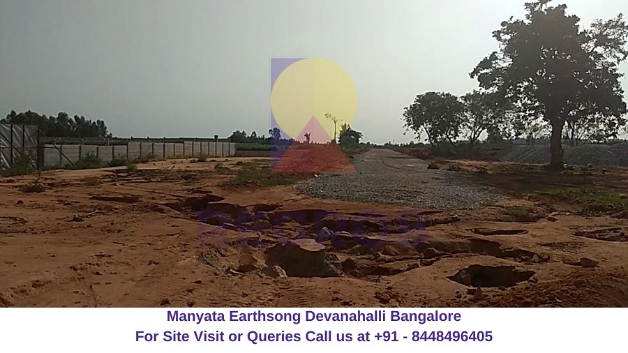 Manyata Earthsong Devanahalli Bangalore Actual View of Site