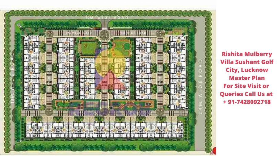 Rishita Mulberry Villa Sushant Golf City, Lucknow Master Plan