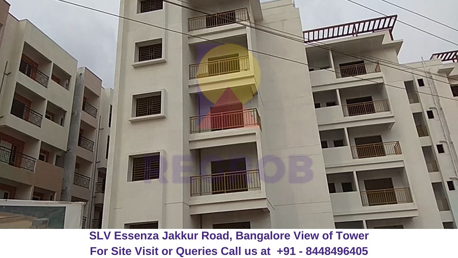 SLV Essenza Jakkur Road, Bangalore Actual View of Tower