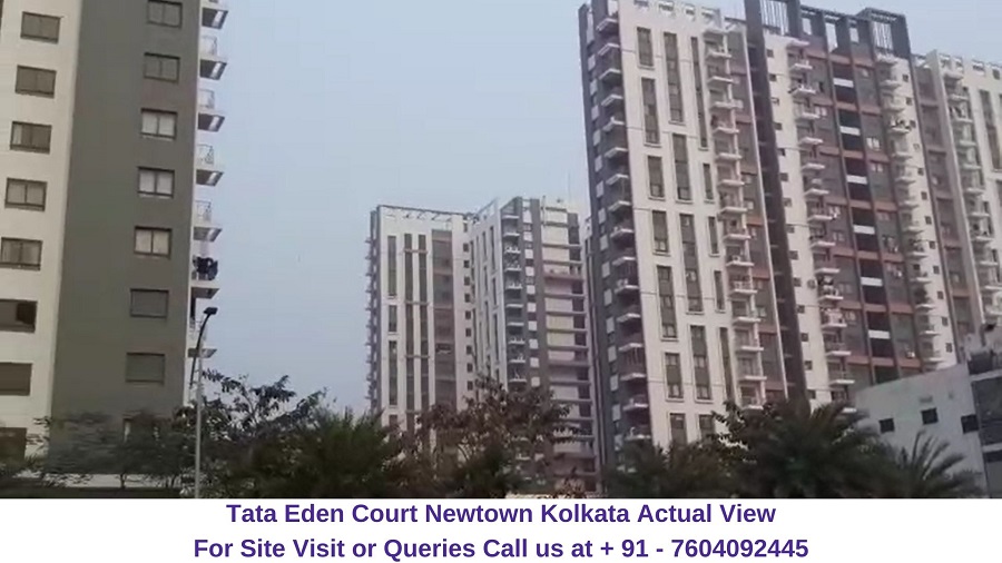Tata Eden Court Newtown Kolkata Actual View of Tower (2) Regrob