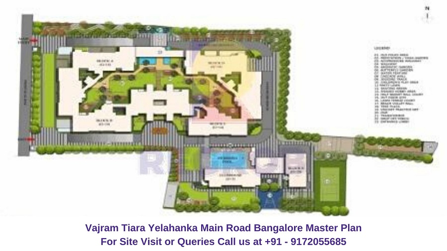 Vajram Tiara Yelahanka Main Road Bangalore Master Plan