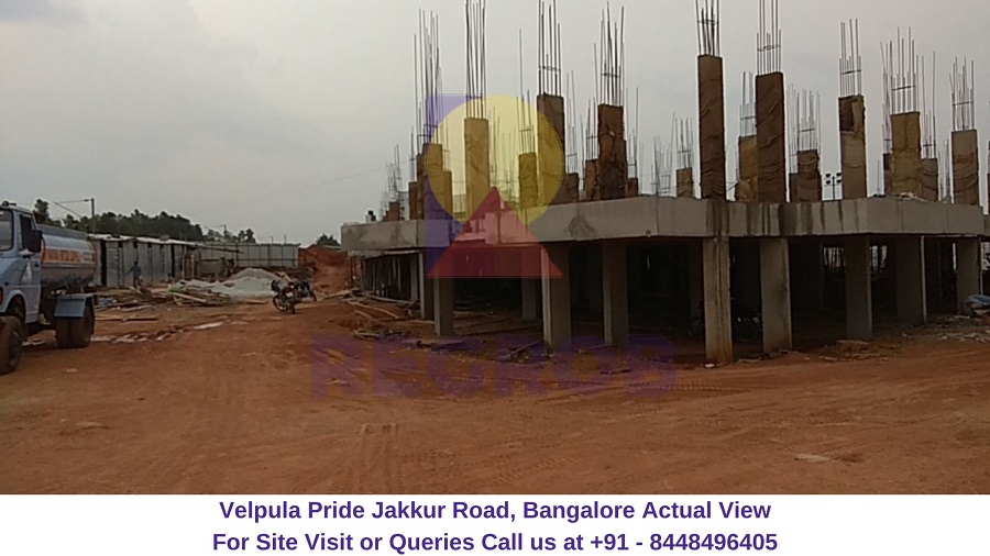 Velpula Pride Jakkur Road, Bangalore Actual View of Site (1)