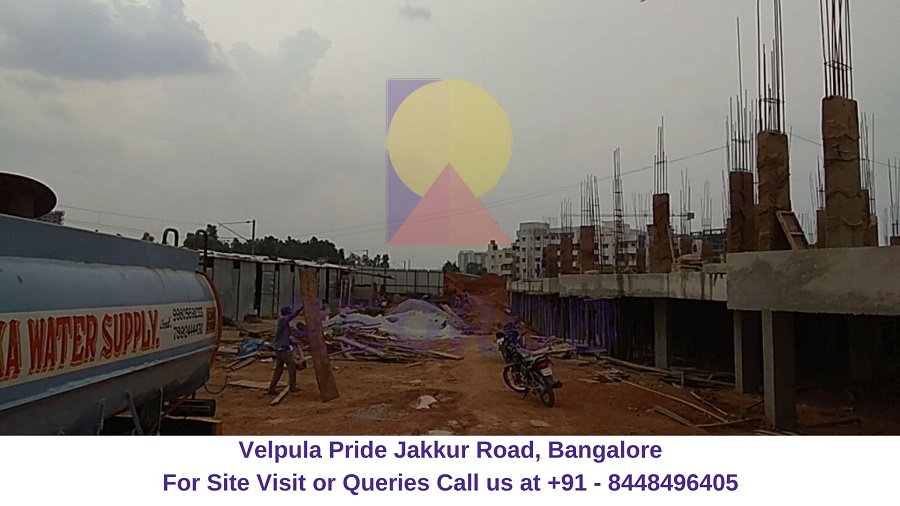 Velpula Pride Jakkur Road, Bangalore Actual View of Site (3)4