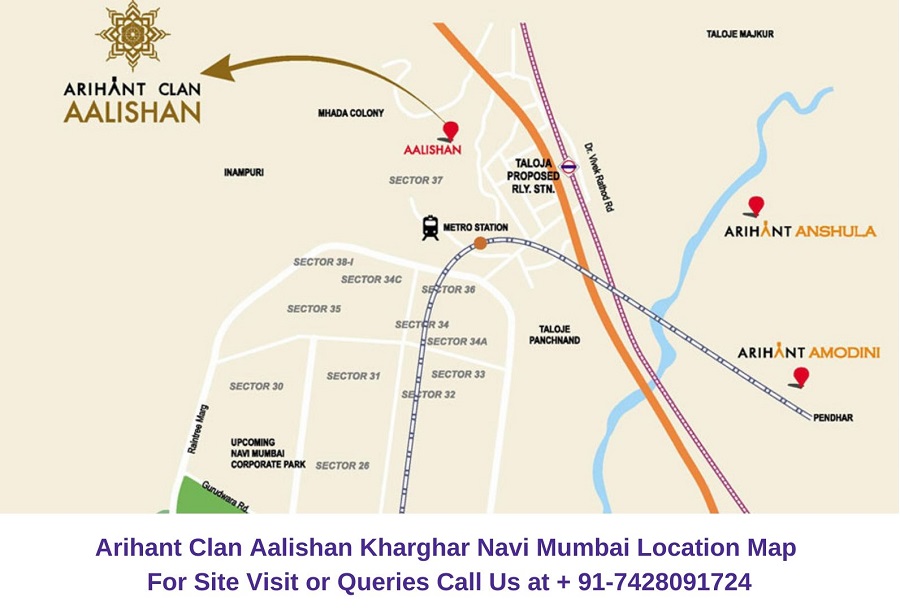 Arihant Clan Aalishan Kharghar Navi Mumbai Location Map - Regrob