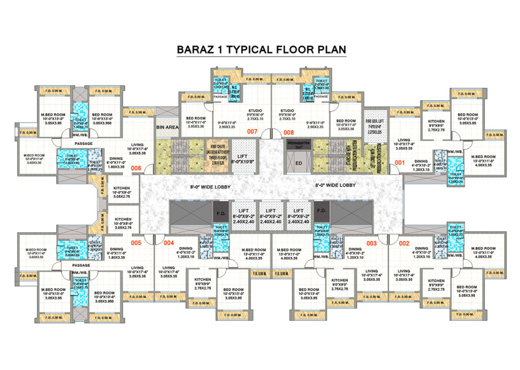 Baraz 1 Typical Floor Plan