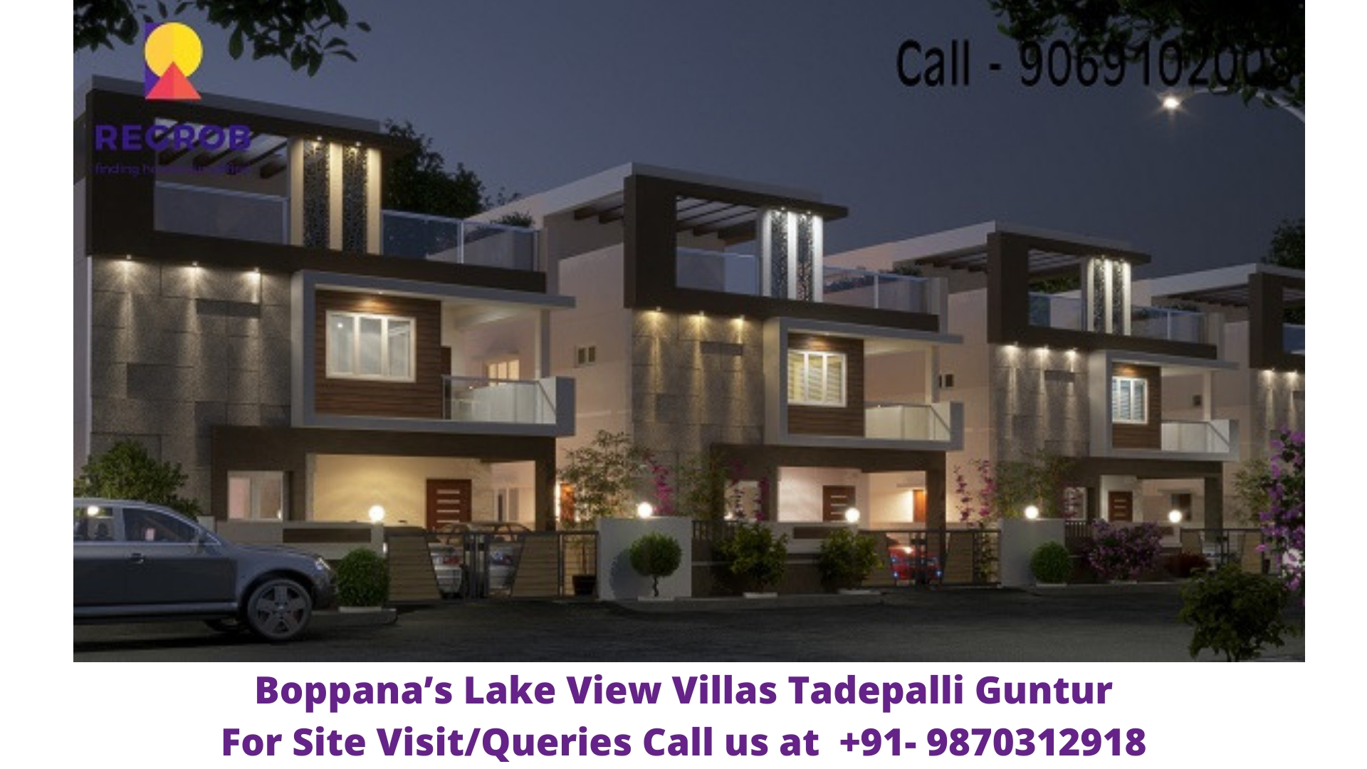 Boppana's Lake view Villas Tadepalli Vijayawada 3BHK Villas in Tadepalli
