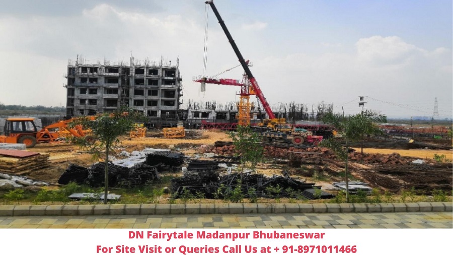DN Fairytale Madanpur Bhubaneswar Actual View of Construction Site