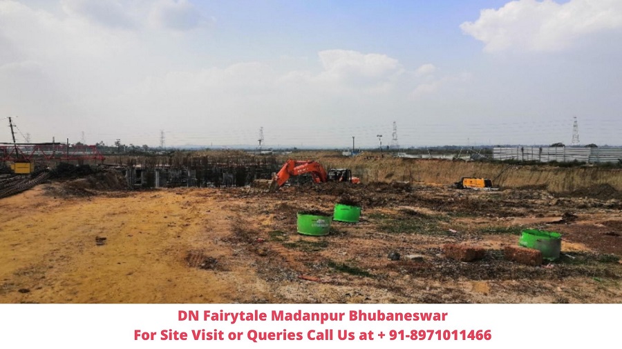 DN Fairytale Madanpur Bhubaneswar Actual View of Construction Site