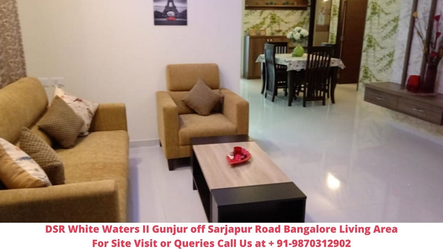 DSR White Waters II Gunjur off Sarjapur Road Bangalore Living Area