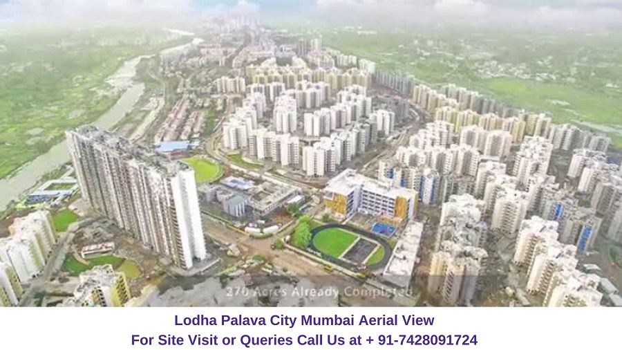Lodha Palava City Mumbai Aerial View