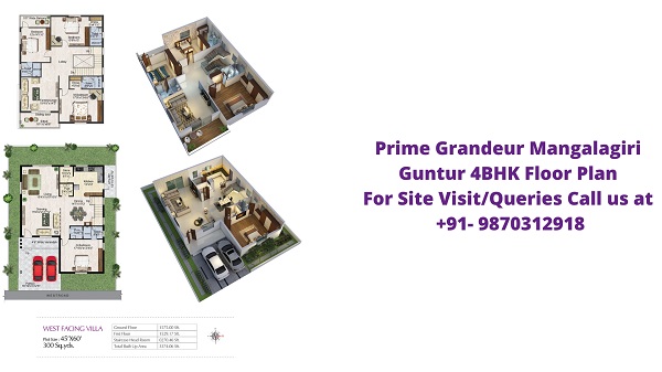 Prime Grandeur Mangalagiri Guntur 4BHK Floor Plan