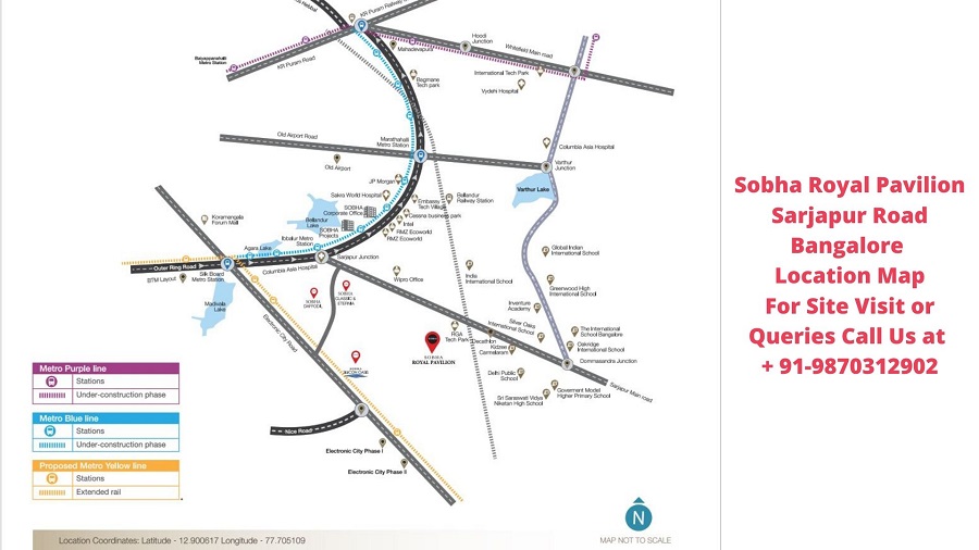 Sobha Royal Pavilion Sarjapur Road Bangalore Location Map
