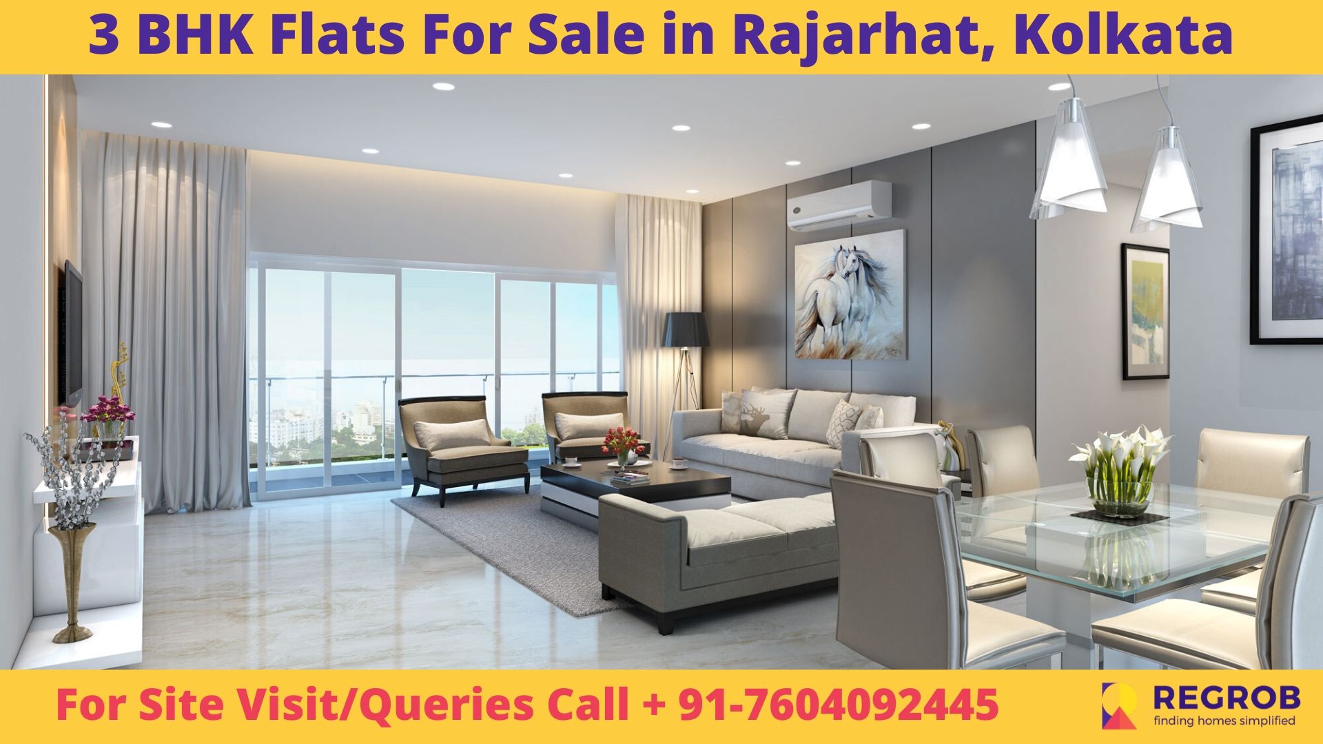 3 BHK Flats For Sale in Rajarhat, Kolkata