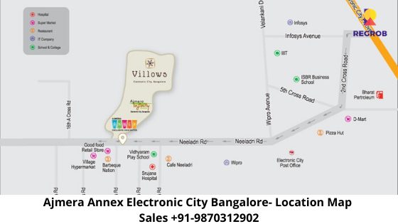 Ajmera Annex location map