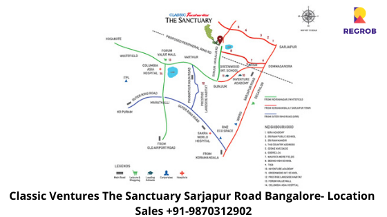 Classic Ventures The Sanctuary Location map
