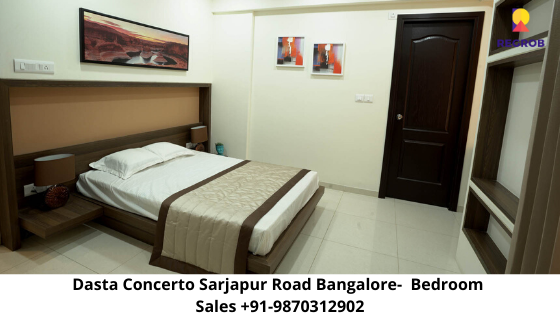 Bedroom of Dasta Concerto Sarjapur Road Bangalore