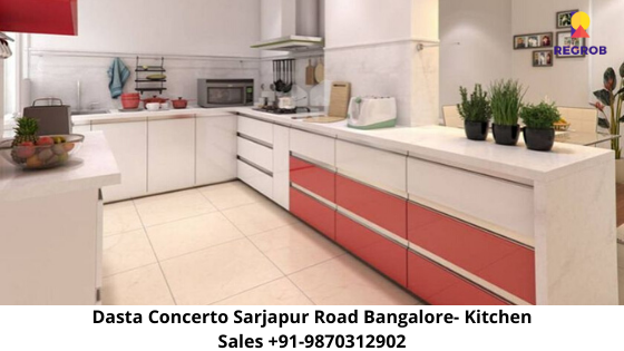 Kitchen Area of Dasta Concerto Sarjapur Road Bangalore