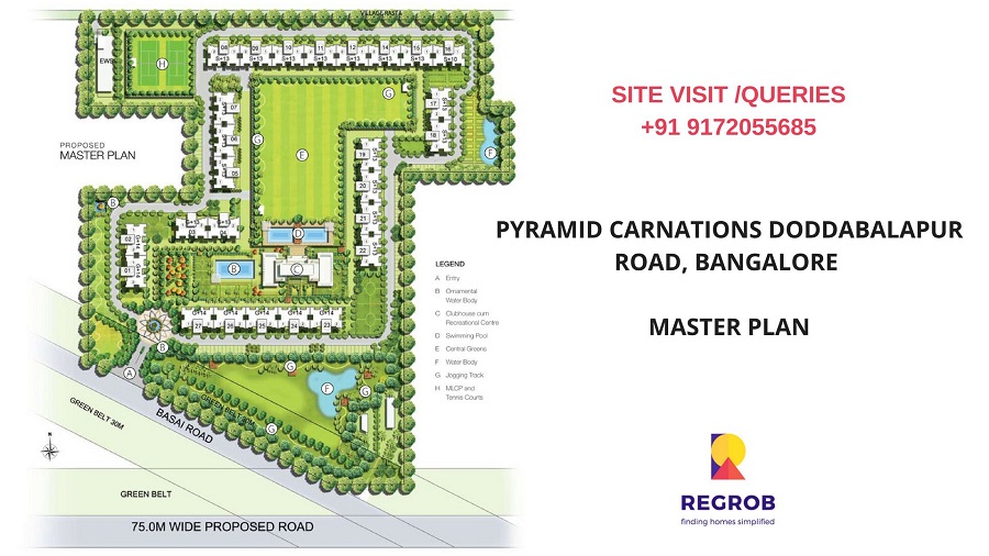 Pyramid Carnations Doddabalapur Road Avalahalli, Bangalore Master Plan
