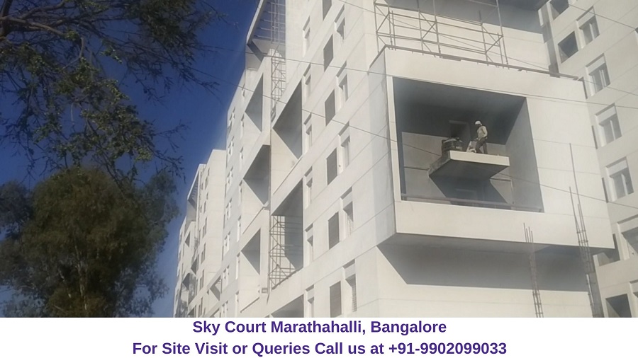 Sky Court Marathahalli, Bangalore Actual View