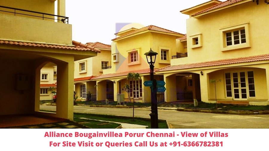 Alliance Bougainvillea Porur Chennai Exterior View of Villa - Regrob