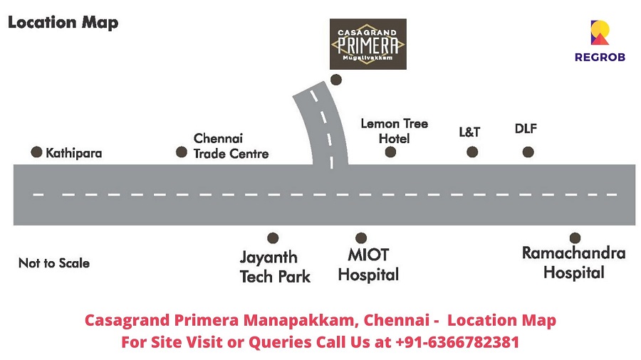Casagrand Primera Manapakkam, Chennai Location Map