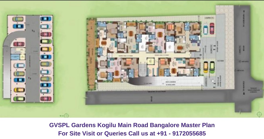 GVSPL Gardens Kogilu Main Road Bangalore Master Plan