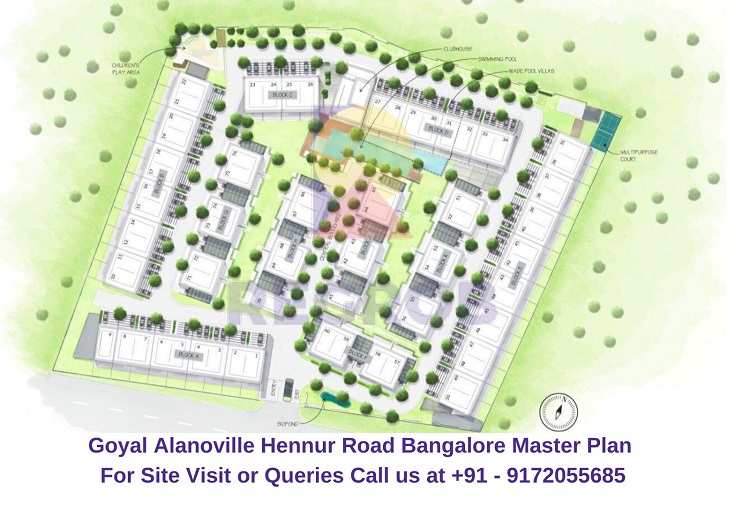Goyal Alanoville Hennur Road Bangalore Master Plan