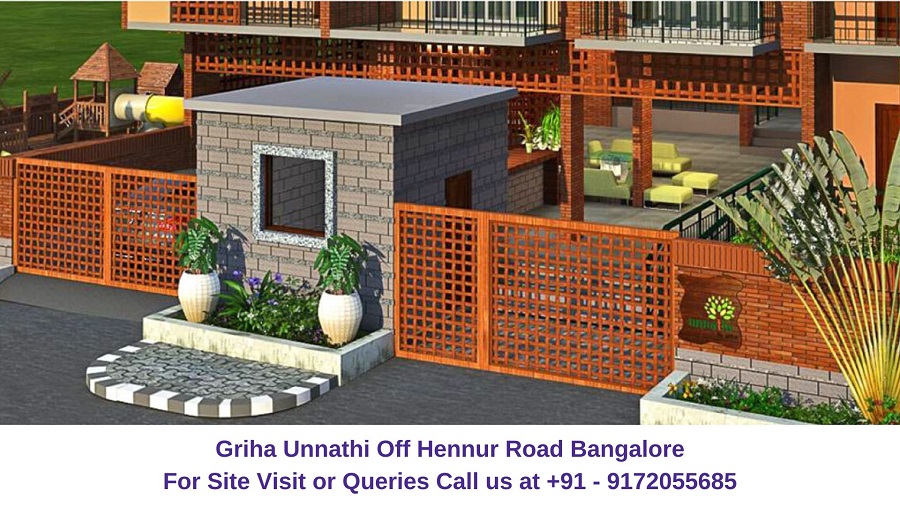 Griha Unnathi Off Hennur Road Bangalore Elevated View (3)