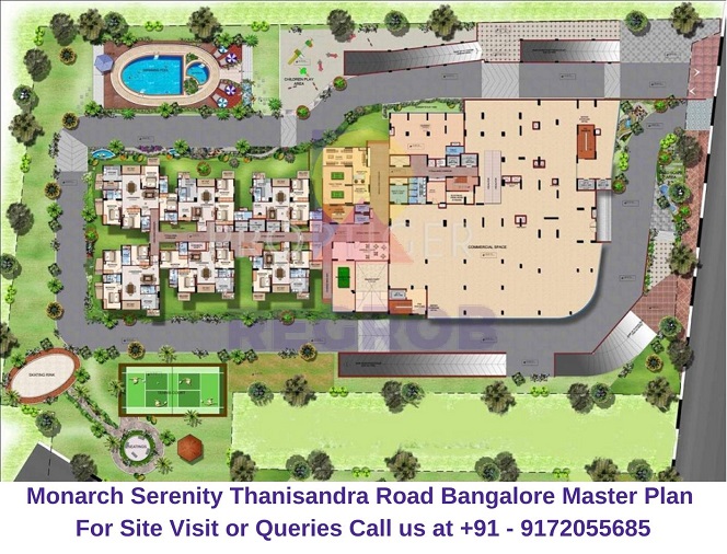 Monarch Serenity Thanisandra Main Road Bangalore Master Plan